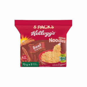 Kelloggs Beef Flavoured 2 Minute Noodles 5 x 70g